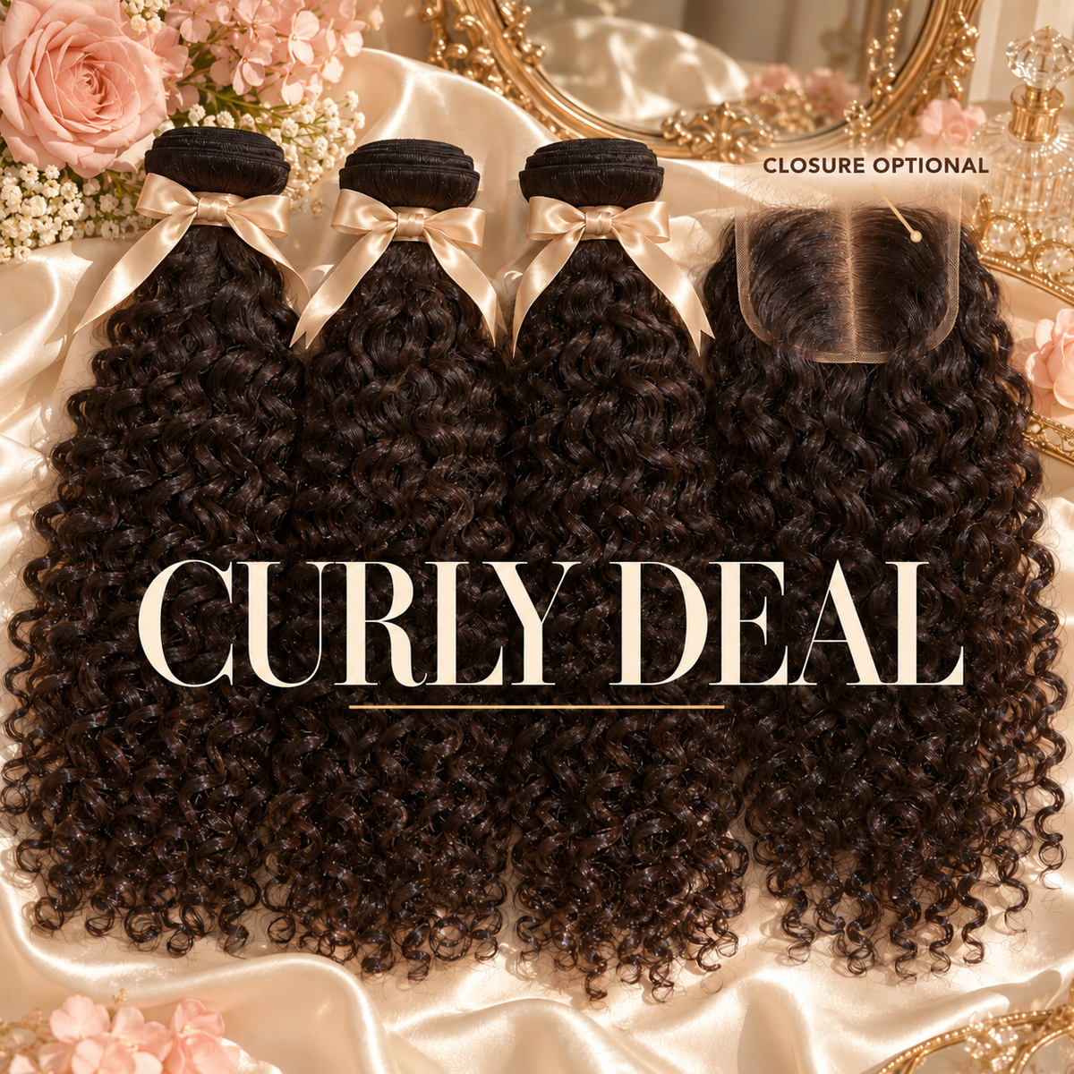 BUNDLE DEAL ~ Body Wave, Deep Curly, Trilliant Wet & Wavy